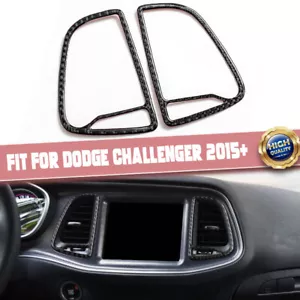 REAL HARD Carbon Fiber Red Air Outlet Vent Cover For Dodge Challenger 2015-2023 - Bild 1 von 10