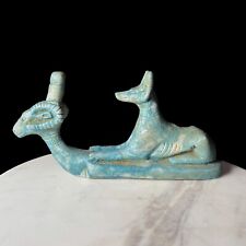 Egyptian God Anubis statue for Protection from Stone , Handmade Egyptian Statue