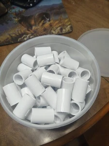 75 Pack - Schedule 40 PVC Pressure Pipe Fitting, Coupling, White, 1/2-In. -PVC - Picture 1 of 5