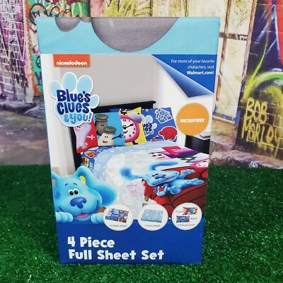 Juego completo de sábanas de microfibra Blues Clues & You 4 piezas nuevo (BB1) Foto 1 de 4