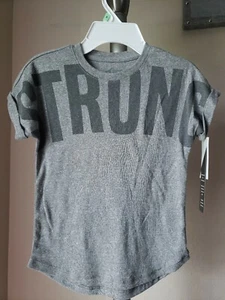 New Girls T-Shirt Short Sleeve Gray Afton Street - Picture 1 of 5