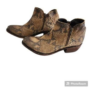 Liberty Black Boots Womens 9 1/2 Python Fileteado Miel Double Zipper Bootie  - Picture 1 of 12