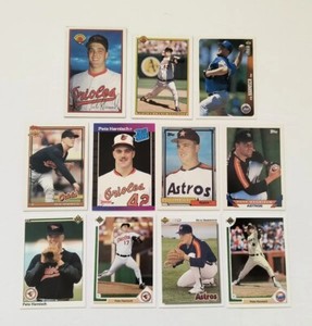 Astros Mets Orioles Lot Rookie Card 1987 Bowman Pete Harnisch 4 1989 Donruss Rc