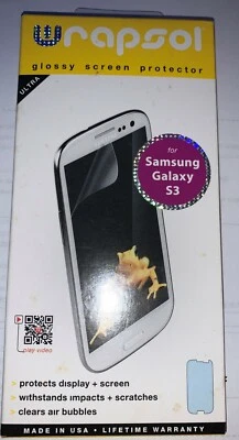 Wrapsol Ultra Xtreme Protector for Samsung Galaxy S3 S III 3 DRY Install  - Image 1 of 2