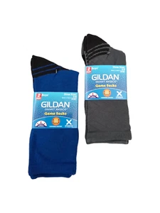 Gildan Smart Basics Boy's Game Socks (3-9) (2 Pack, 2 Pairs Each) - Picture 1 of 1