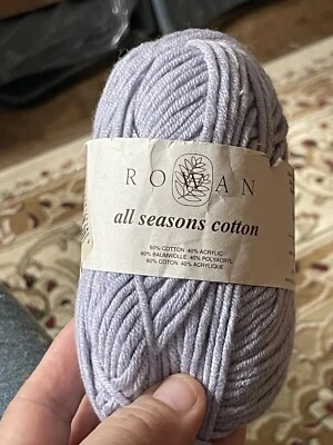 Rowan All Seasons Cotton Yarn- Lilac- 1 Skein - Image 1 of 4