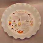Martha Stewart 10" Autumn/Thankgiving Pumpkin Pie Stoneware Recipe Dish