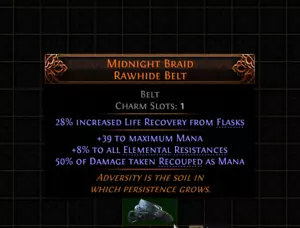 š„Path Of Exile 2š„Dawn Of The Huntš„Beltš„Midnight Braid Rawhide Belt - Picture 1 of 1