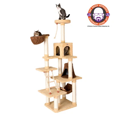Armarkat Premium real wood Cat Tree Model X7805, Goldenrod - Image 1 of 4
