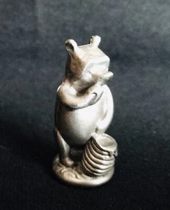 Statuina statuina argento coniglio miele orso Winnie the Pooh Disney peltro V - Foto 1 di 3