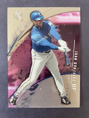 2002 Fleer E-X #47 Juan Gonzalez Texas Rangers - Image 1 of 2