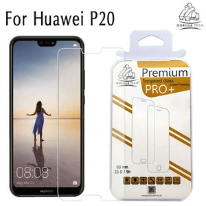 Tempered Screen Protector Shield Huawei P20 Tempered Glass Genuine Gorilla - Picture 1 of 12