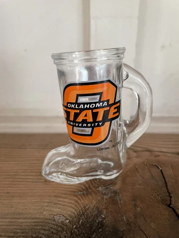 Oklahoma State Cowboys Boot Shot Glass, NCAA  Licensed OSU Cover