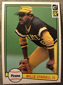 1982 Donruss Willie Stargell Baseball Card #639 Pirates First Base HOF Mid-Grade