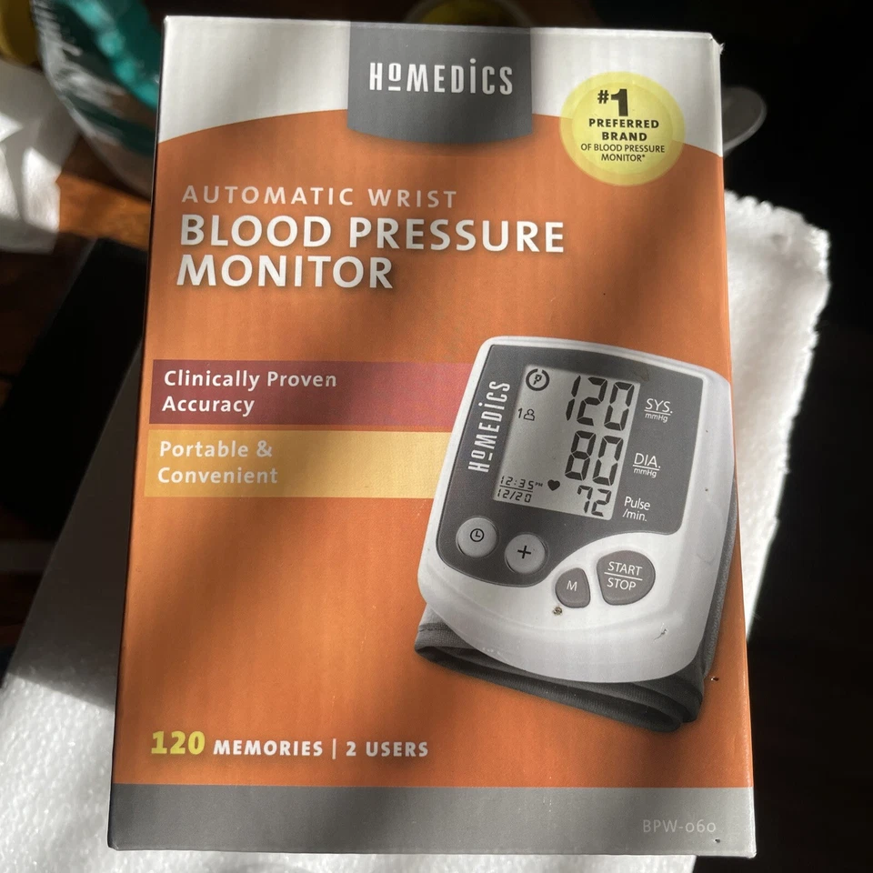 HoMedics Automatic Wrist Blood Pressure Monitor (WHITE) Foto 1 de 1