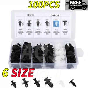 Accessories Tools Kit Car Body Bumper Rivet Retainer-Molding Push Pin Clips trim - Picture 1 of 12