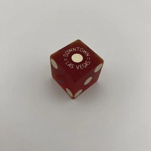 Vintage Die Dice Used at Hotel Fremont Downtown Las Vegas NV Casino Red - Picture 1 of 3