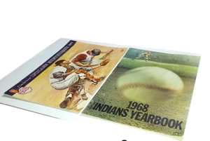 1964 CLEVELAND INDIANS MLB SKETCHBOOK AND 1968 YEARBOOK - 11" X 17" - Picture 1 of 8