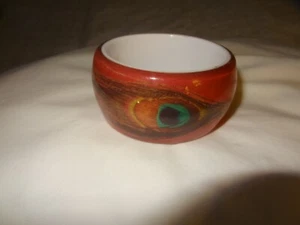 Bird / Feather Bangle Bracelet **Wide Cuff** Estate Sale - Picture 1 of 3