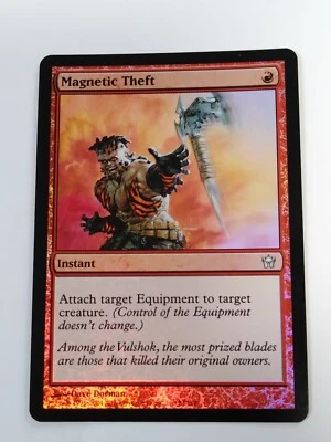 Magic The Gathering 1x MAGNETIC THEFT - Fifth Dawn - MTG Rare FOIL Red NM - Image 1 of 2