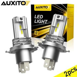 AUXITO Combo 2 H4 9003 LED Headlight Kit Bulbs High Low Beam Super White 60000LM