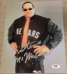 Steve "Mongo" McMichael Signed 8x10 Autographed Wrestling Photo w/ PSA COA  - Picture 1 of 3