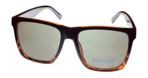 Kenneth Cole Reaction Men's Designer Black & Tortoise / Green Tinted Sunglasses - Picture 1 of 3