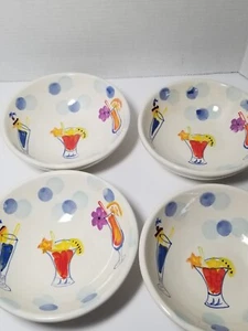 Nantucket Home 4 bowl set Soup-Cereal Bowls Summer- Beach  - Picture 1 of 5