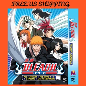 DVD Anime Bleach Complete(Vol.1-366END+4Movies+2SP) English Dub FREE US Shipping - Picture 1 of 9