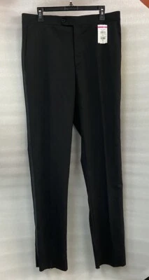 JB Britches Slacks Men’s Formal Dress Pants Size 34R Black - Image 1 of 4
