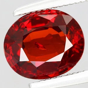 1.30ct 7.2x6.1mm OVAL Natural Reddish Orange Spessartite Garnet Namibia, Africa - Imagen 1 de 4