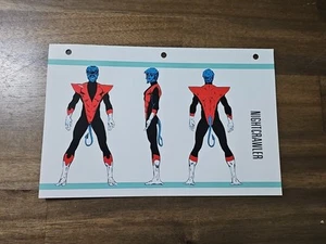 Marvel Nightcrawler Book Bio Sheet Official Handbook Of The Marvel Universe - Picture 1 of 2