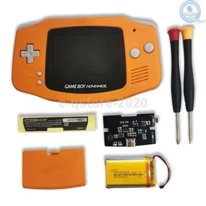IPS LCD Backlight Panel Shell Rechargable Battery USB-C Mod Kit-Salvage your GBA - Picture 1 of 18