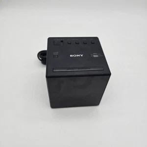 Sony ICF-C1 Desktop Alarm Clock AM FM Radio Black Sony ICFC1 - Preowned. - Picture 1 of 7