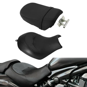 Rider Driver & Passenger Seats Fit For Kawasaki Vulcan S 650 VN650 2015-24 Black - Picture 1 of 16