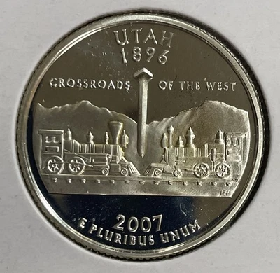 2007-S Silver Proof Utah State Quarter - Image 1 of 2