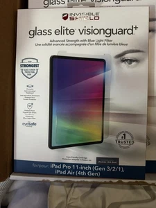 ZAGG (Glass Elite VisionGuard+) for Apple iPad Pro 11-inch (Gen 3/2/1) & Air 4th - Picture 1 of 2