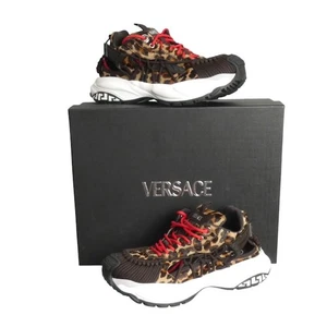 VERSACE-NIB Animal Print Mercury Sneakers, Size 45 - Picture 1 of 6