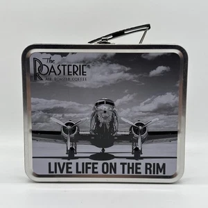 The Roasterie Air Roasted Coffee Metal Lunchbox Live Life In The Rim Kansas City - Picture 1 of 6