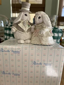 Patchville Bunnies Wedding Harvey And Harriet 1993 With Box !! - Picture 1 of 4