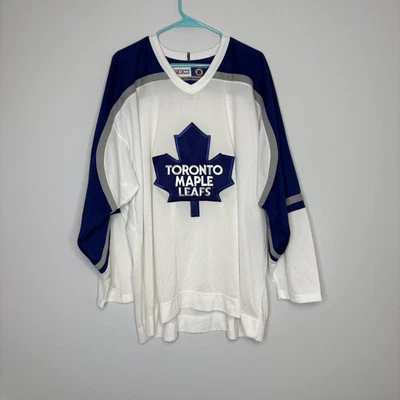 Vintage CCM NHL Toronto Maple Leafs Hockey Jersey Men’s Size XXL White Blue - Image 1 of 4