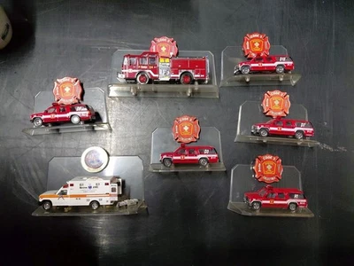 Code 3 Boston Fire Department Set Of 7 Displayed Only  - Image 1 of 4