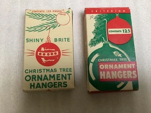 Vintage Christmas Metal Hook Hangers Criterion 54 & Shiny Brite - Picture 1 of 5