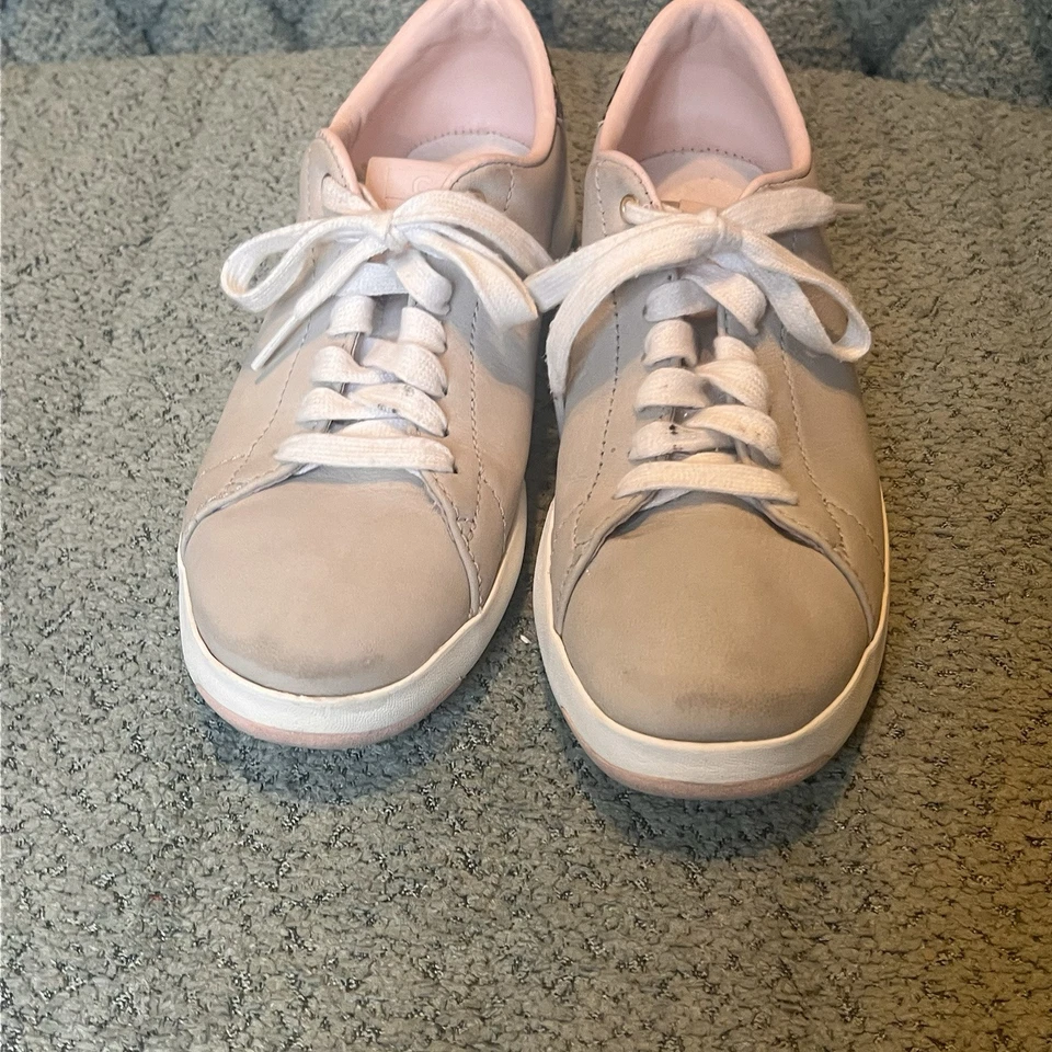 Cole Haan Women's Size 7.5 GrandPro  Leather Sneakers Clay/snakeskin  accents - Image 1 of 4