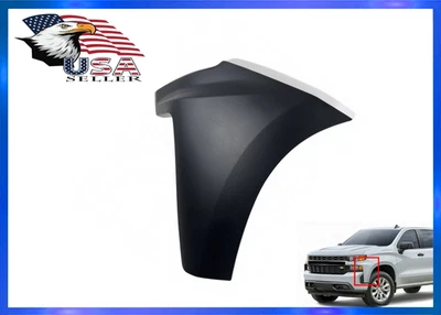 Cubierta de extensión lateral del parachoques delantero izquierdo Chevrolet Silverado 1500 2019-2022 Foto 1 de 4