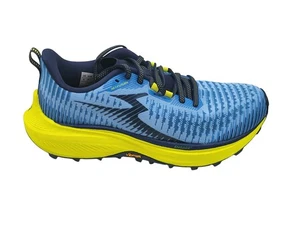 361 Futura Shoes Mens Size 8 Blue Yellow Vibram MegaGrip Trail Running Sneakers - Picture 1 of 15