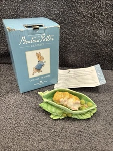 Entzückende Beatrix Potter - Timmy Willie in einer Erbsenschote - Ornament in Box - Bild 1 von 16