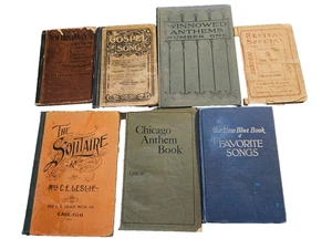 OLD ANTIQUE Lot of 7 Music Books 1900 1889 1941 1906 1950 - Picture 1 of 24