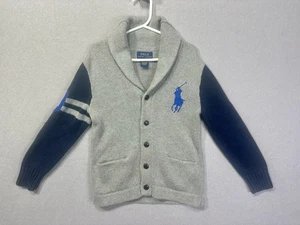 POLO RALPH LAUREN Authentic Shawl Collar Cardigan Boys Size 6 RN 41381 - Picture 1 of 9