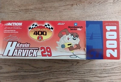 New VTG KEVIN HARVICK 29 '01 Monte Carlo GM GOODWRENCH SP LOONEY TUNES TAZ! 1:18 - Image 1 of 4